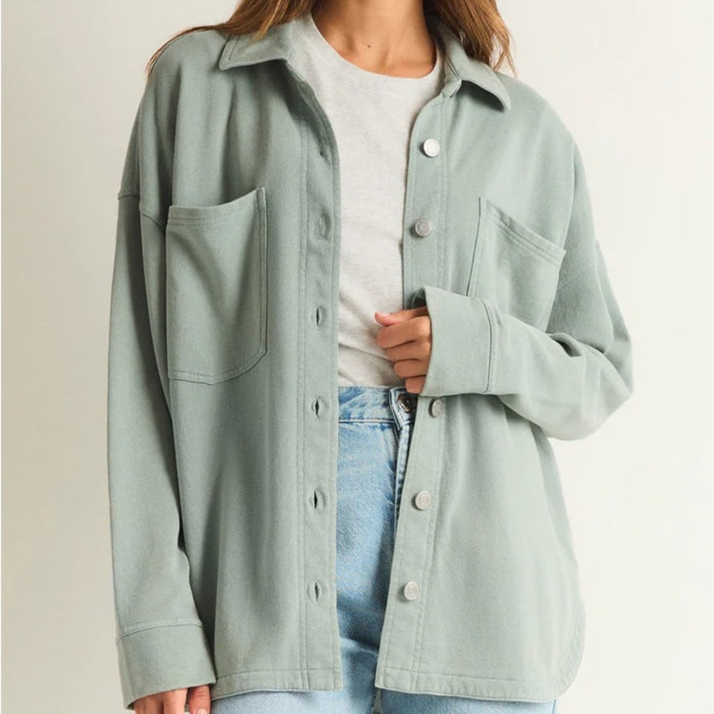 Z Supply all knit worn jade all day jacket